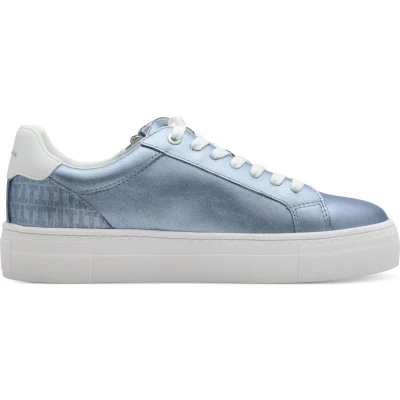 Afbeelding van Tamaris 123313 Sneakers laag, Dames, Maat: 38, Light blue met Hoogwaardig imitatieleer