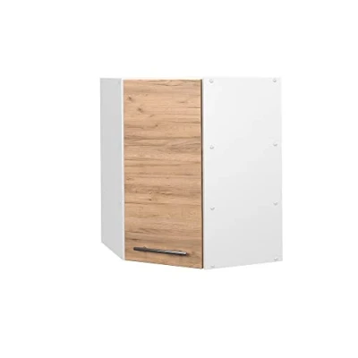 Afbeelding van Vicco Hoek hangkast Fame Line, Krachtige eik goud/Wit, 57 cm