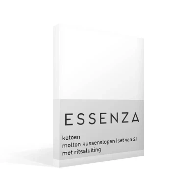 Afbeelding van ESSENZA Molton Kussensloop Wit 2x 60x70 cm