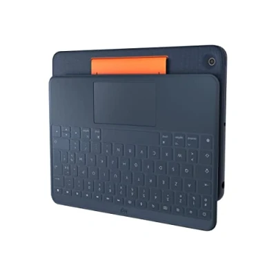 Afbeelding van Logitech Rugged Combo 3 Touch (NL, iPad 2019 (7e Gen), 2020 (8e generatie), 2021 (9e gen)), Tablet toetsenbord, Blauw