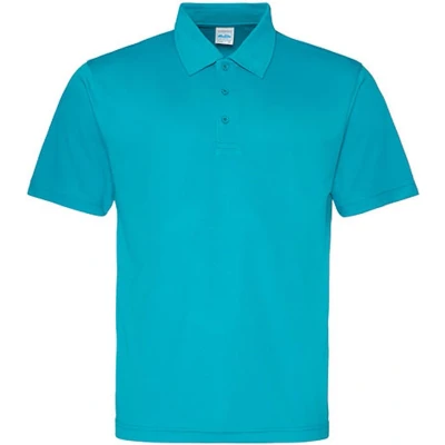 Afbeelding van Herenpolo &#039;Cool Polyester&#039; korte mouwen Turquoise S