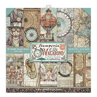 Afbeelding van Stamperia Sir Vagabond 12x12 Inch Paper Pack (SBBL80)