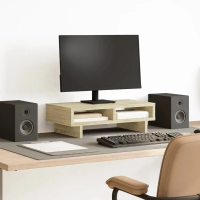 Afbeelding van vidaXL Monitorstandaard 50x27x15 cm bewerkt hout sonoma eikenkleurig