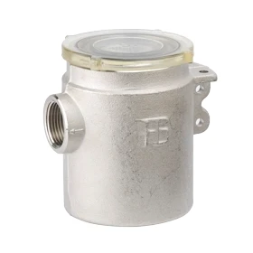 Afbeelding van Messing vernikkeld koelwaterfilter met rvs 316 zeef 3/4
