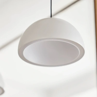 Afbeelding van LOOM DESIGN LED hanglamp Curve, wit, aluminium, Ø 14 cm