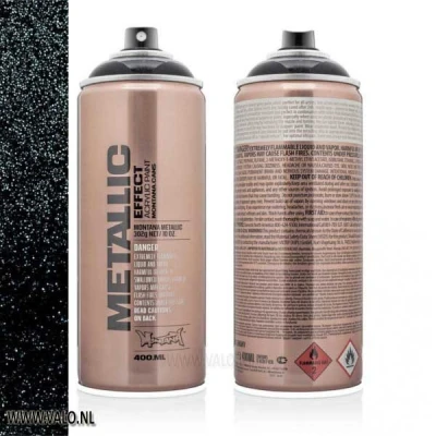Afbeelding van Montana GOLD Metallic EMC9000 Black 400 ml