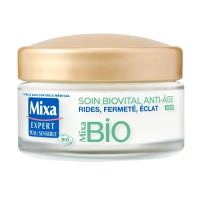 Afbeelding van Mixa BIO Biovital Anti aging dagcrème rimpels, stevigheid, glans rijpe huid 50 ml