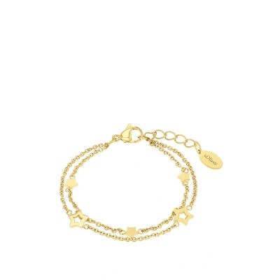 Afbeelding van s.Oliver Stern Armband goldcoloured, Dames, Maat: 17, Gold coloured