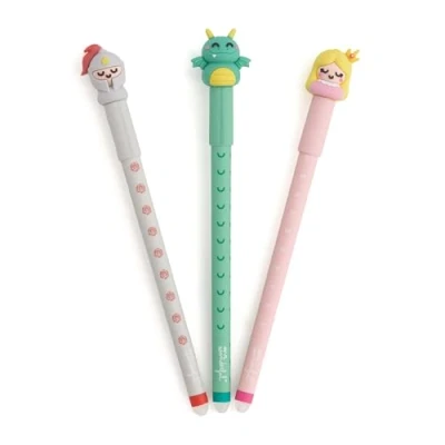 Afbeelding van Mr. Wonderful Lot de 3 stylos effaçables pour écrire des histoires mémorables Lié à la fête Saint Georges Journée du livre