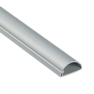 Afbeelding van D Line 1M3015A decoratieve sierlijst van halve cirkel, elektrische goot, kabelgoot, 30 x 15 mm (b h) 1 m lengte, aluminiumeffect