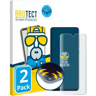 Afbeelding van BROTECT Screenprotector voor Samsung Galaxy S20 Ultra (case friendly) Folie Beschermfolie matte volledig dekking (2 Stuks)