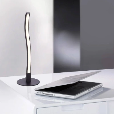 Afbeelding van LED tafellamp Wave 3.000K 30cm zwart