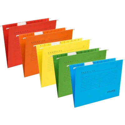 Afbeelding van hangmappen Euroflex A4 pak met 10 assorti gekleurde
