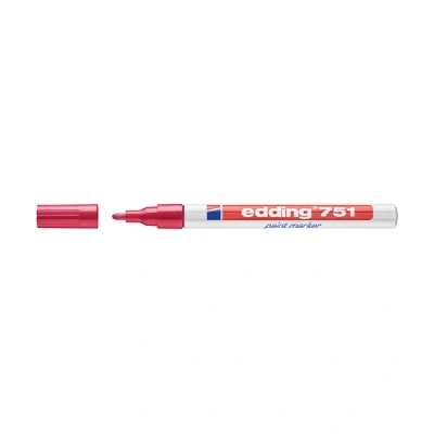 Image de edding marqueur peinture 751 paint marker, pointe ogive, Rouge