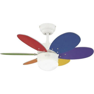 Afbeelding van Westinghouse Turbo II Plafondventilator 53 W (Ø x h) 76 cm 380 mm Wit