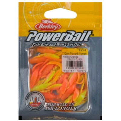 Afbeelding van Berkley Powerbait Power Nymph &#039;Yellow/Orange&#039; 2,5cm (12stuks) Dropshot