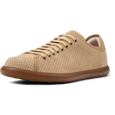 Afbeelding van Camper Summer Perforated Botij Sneakers laag, Dames, Maat: 39, Brun clair Veloursleer
