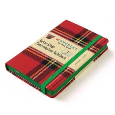Afbeelding van Schitterend notitieboek met een kaft van Tartan Stof Royal Stewart From Scotland