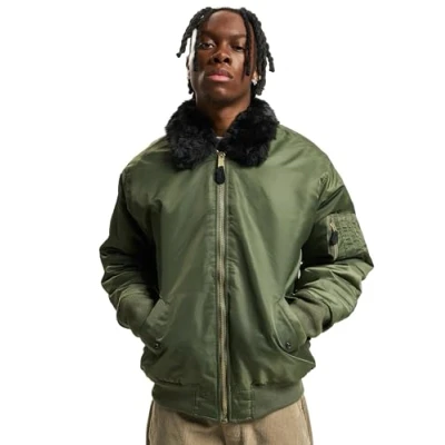 Afbeelding van Brandit MA2 Collar Winterjas, Heren, Maat: XL, Olive
