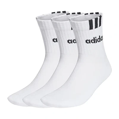 Afbeelding van adidas 3 Stripes Linear Half Crew Cushioned Socks paar uniseks sokken (1 stuk)