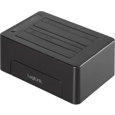 Afbeelding van LogiLink QP0028 USB 3.1 (3.1 Gen 2) Type C Zwart basisstation voor opslagstations