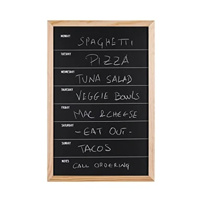 Afbeelding van Bi Office krijtbord voor krijt en planner, 40 x 60 cm, grenen frame