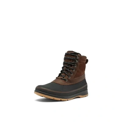 Afbeelding van Sorel Ankeny II BOOT PLUS WP Veterboots, Heren, Maat: 41, Tobacco/black Leer/ synthetisch