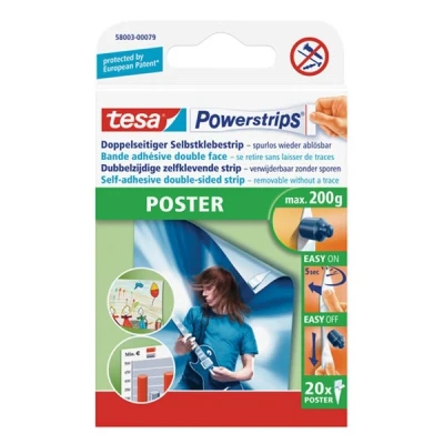 Image de Tesa Powerstrips POSTER, fixation: maxi 0,2 kg