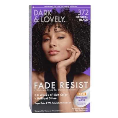 Afbeelding van Dark &amp; Lovely Permanent Hair Color 372 Natural Black