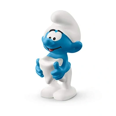 Afbeelding van schleich de Smurfen Smurf met tand 20820