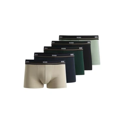 Afbeelding van BOSS 5PACK Essential Boxershorts, Heren, Maat: Small, Patterned thirteen