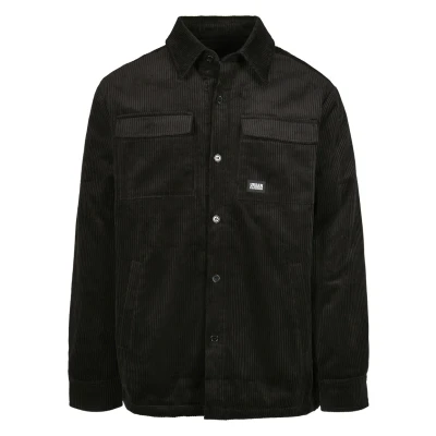Afbeelding van Urban Classics Corduroy Shirt Jacket Spijkerjas, Heren, Maat: 3XL, Black