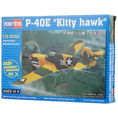 Afbeelding van Hobbyboss 1/72 P 40e Kittyhawk Hbs80250 modelbouwsets, hobbybouwspeelgoed voor kinderen, modelverf en accessoires