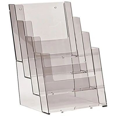 Afbeelding van Taymar Set van 2 brochurehouders met vier vakken voor brochures en in A5 formaat