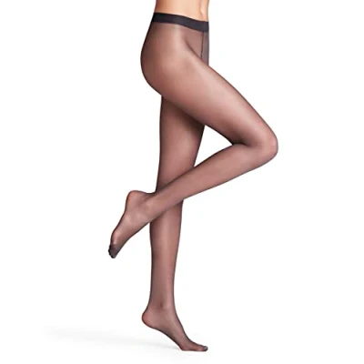 Image de FALKE Seidenglatt 15 DEN W TI transparents unis 1 paire, Collants Femme, Gris (Graphite 3146), S