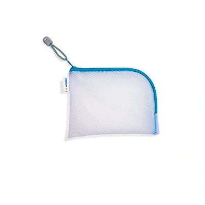Afbeelding van HERMA 20025 Reistas met ritssluiting, A6, blauw, transparant, kleine afsluitbare tas toilettas voor mobiele telefoon, oplaadkabel, cosmetica, pennen, sleutels