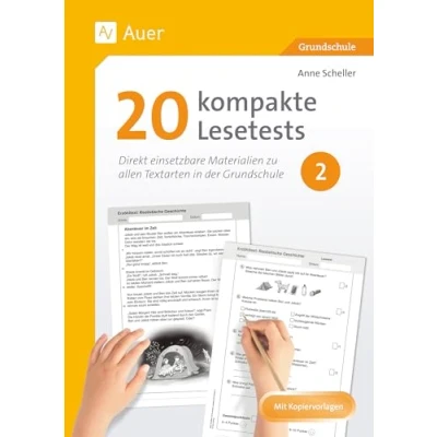 Afbeelding van 20 kompakte Lesetests für Klasse 2