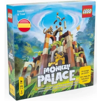 Afbeelding van Dotted Games Monkey Palace: een Lego bordspel Bouw je weg naar de overwinning stuk voor leuk spel gezinnen, kinderen en volwassenen om te bouwen, leeftijd 10+,