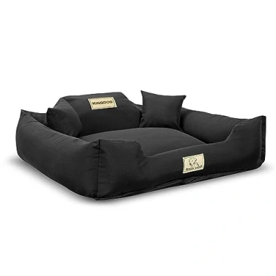 Afbeelding van KINGDOG Hondenbed Dierenmand 75x65 Maat M Zwart