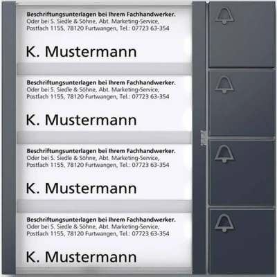 Afbeelding van Siedle 210004910 00 Functiemodule voor Accessoires deurintercom Antraciet