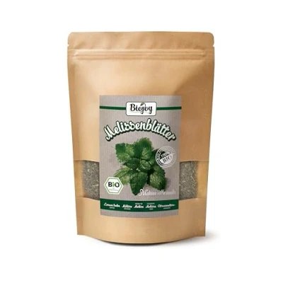 Image de Biojoy Feuilles de Mélisse BIO (100 g), séchées et coupées, Thé à la (Melissa officinalis)