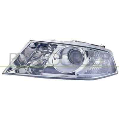 Afbeelding van PRASCO SK0244904 Koplampen Links H1/H7, H1, H7 Met regelmotor voor LWR SKODA: Octavia 2 Combi, II Hatchback