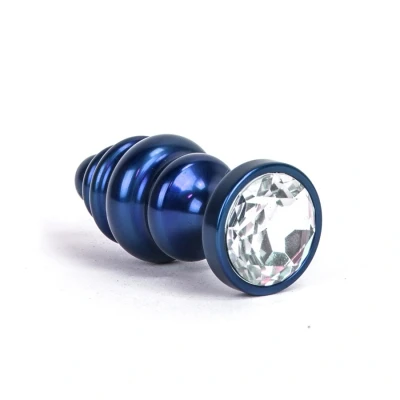 Afbeelding van Aluminium Alloy Anaal Plug Blauw