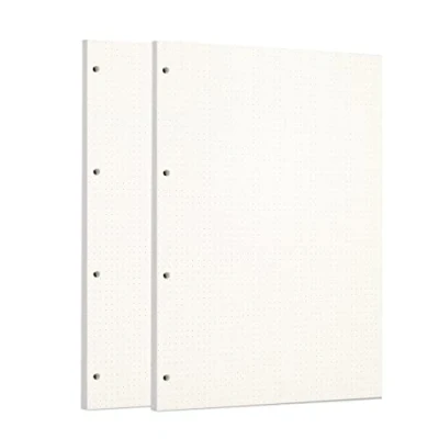 Afbeelding van Zelten Navullingen A4 geperforeerd papier 90 vellen/180 pagina&#039;s gestippeld voor 4 gaats ordner, persoonlijke organizer, agenda, notitieboek, navulbare planner