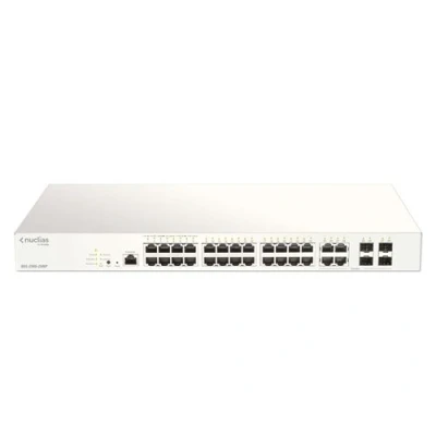 Image de D Link Nuclias Cloud Managed DBS 2000 28MP Commutateur 24 x 10/100/1000 (PoE+) + 4 SFP Gigabit combiné PoE+ (370 W)