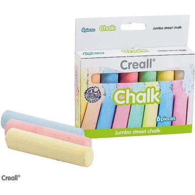 Afbeelding van Stoepkrijt Creall 6 stuks kleuren