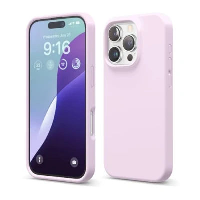 Afbeelding van elago Compatibel met iPhone 16 Pro hoesje, hoogwaardige vloeibare siliconen hoes, volledige beschermhoes, schokbestendig, slanke telefoonhoes