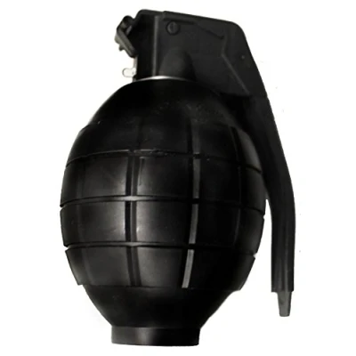 Afbeelding van Toyland® Kids Army Toy Black Handgranaatappel met knipperlicht en geluid rollenspel