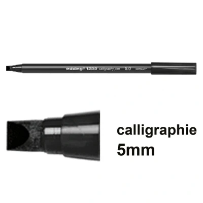 Image de Edding 1255 feutre calligraphie (5 mm) noir