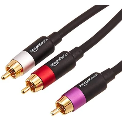 Afbeelding van Amazon Basics RCA audiokabel, 1 mannelijk naar 2 splitterkabel, 2,5 m